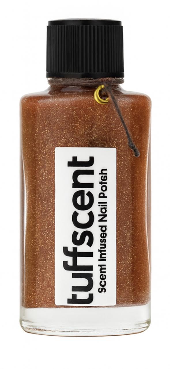 Tuff Scentence Scent Infused Nail Polish- Chai Tea-  Rose Gold Glitter Nail Polish-Ginger Scented