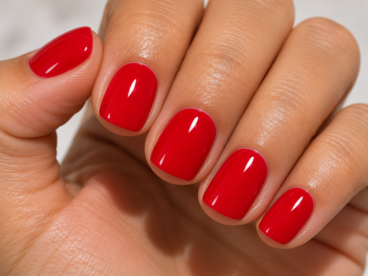 Tuffscent™Turbo Red, Scent Infused Nail Lacquer, Scent: Black Cherry