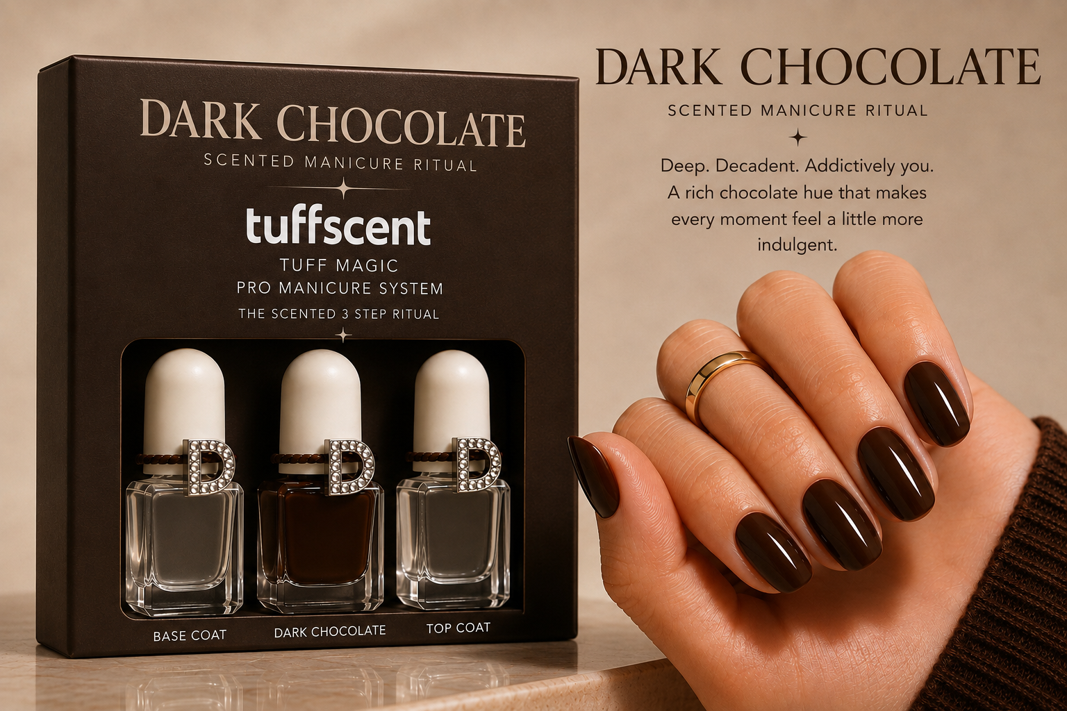 Tuff Magic - Dark Chocolate Scented Manicure System