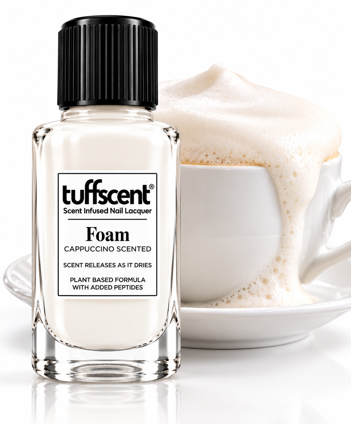 Foam White – Cappuccino Scented Nail Polish