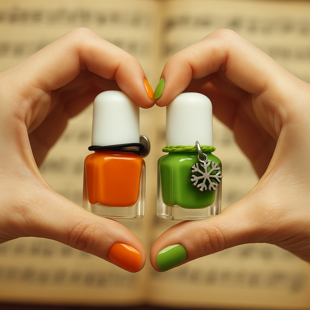 Scenties™ by Tuff Scentence — The Matcha and Honey Story: Matcha Blossom and Pumpkin Spice Latté Scent Infused Nail Polish by Tuff Scentence™
