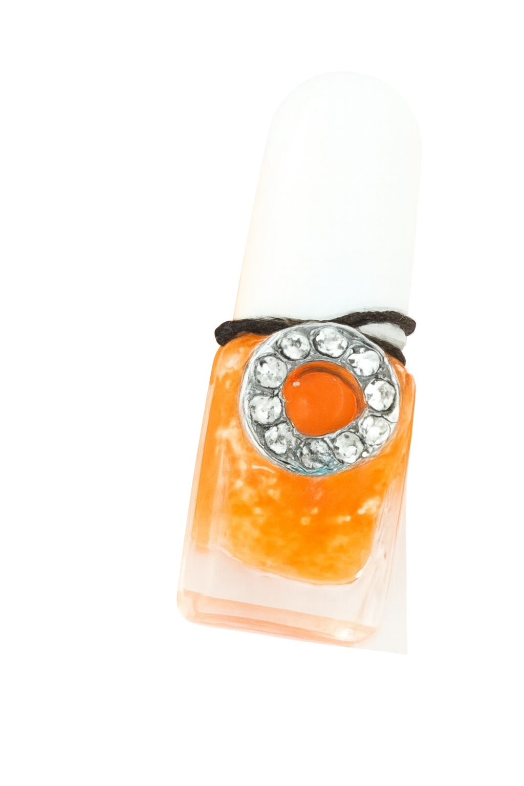 Scenties by Tuff Scentence Scent Infused Nail Polish™ Negroni Spritzer/ Orange Glitter/ Nail Polish/Blood Orange Scented 