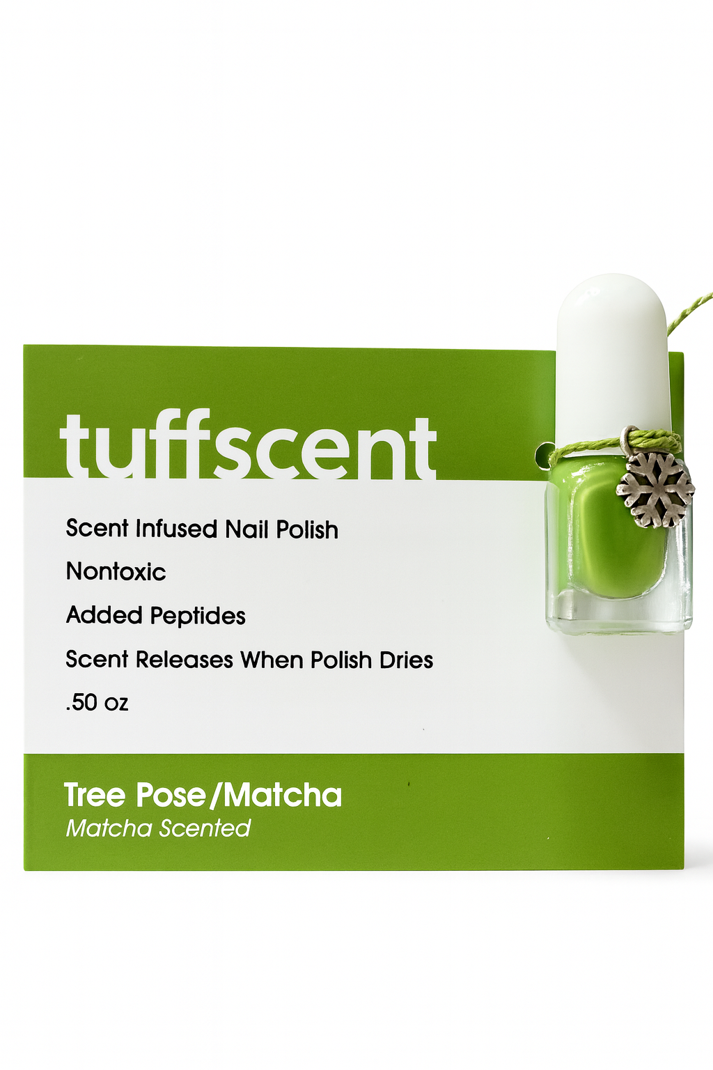 Tuff Scent Scenties™ by Tuff Scentence™ — The Matcha and Honey Story: Matcha Blossom and Pumpkin Spice Latté Scent Infused Nail Polish by Tuff Scentence™