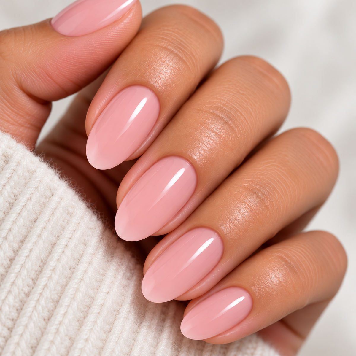 Tuffscent™ Blush and Tell, Sheer Pink Scent Infused Nail Lacquer, Scented: Fresh Rosewater and White Tea