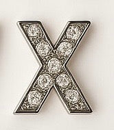 Crystal Initial Pendant Charm