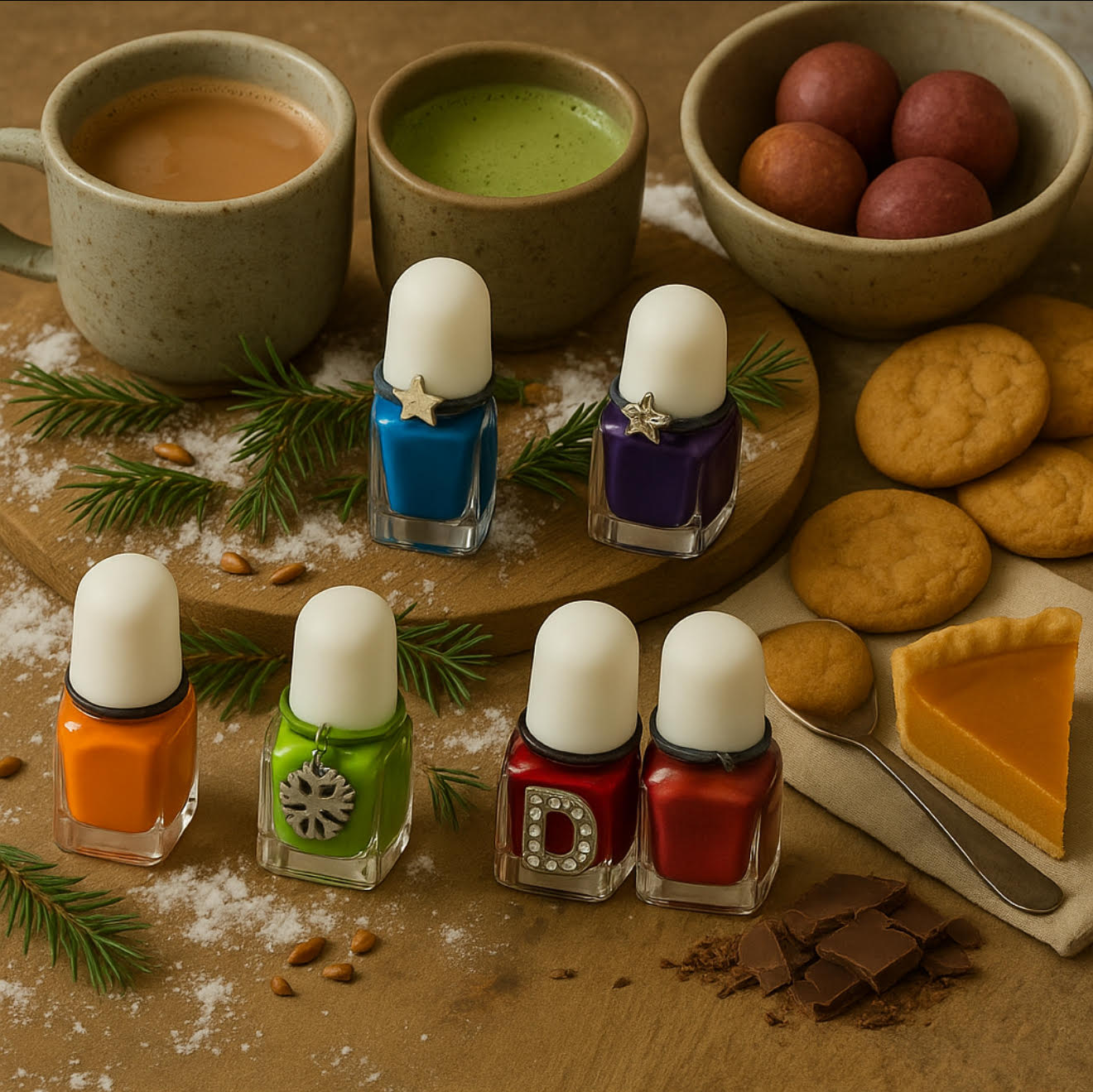 The Alpine Herbarium Collection of Scenties™ scent infused nail polish by Tuff Scentence multi packs