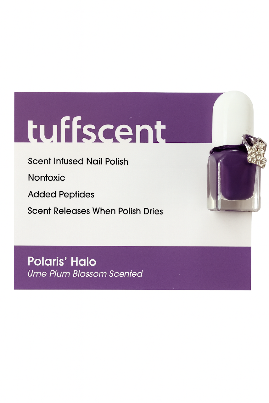 Scenties by Tuff Scentence Scent Infused Nail Polish™ Polaris' Halo/ Purple Nail Polish/ Ume Plum Scented