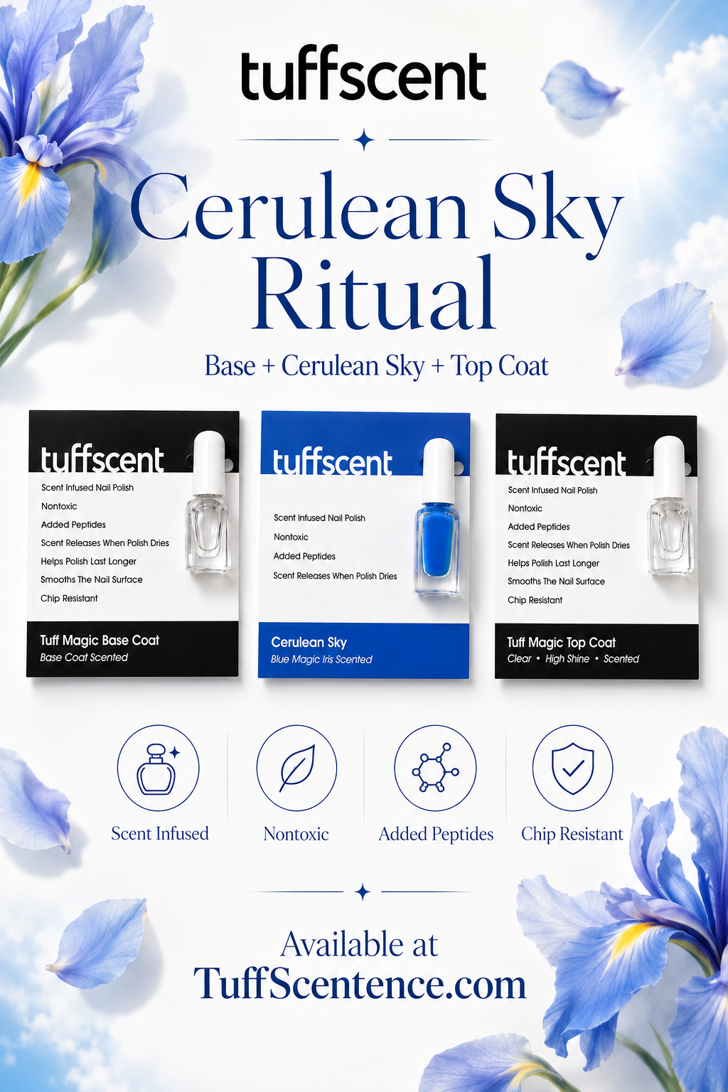 Tuff Magic Scented Pro System Cerulean Sky Manicure Set