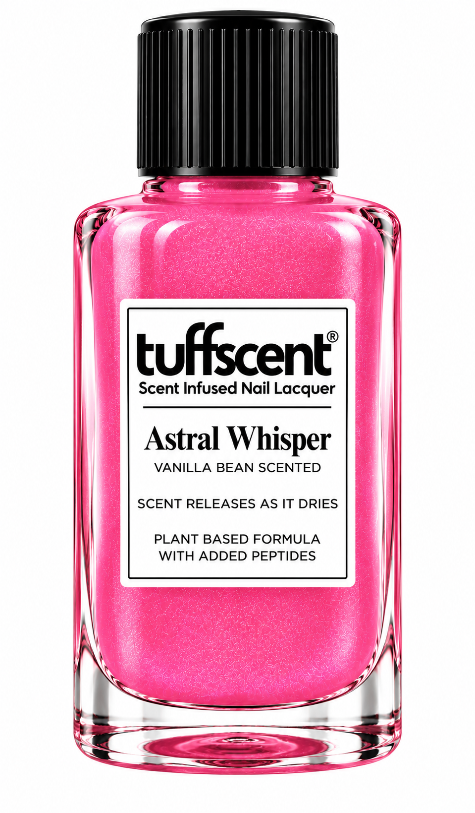 Tuffscent™ Astral Whisper Bright Pink Scent Infused Nail Lacquer, Scent: Vanilla Bean