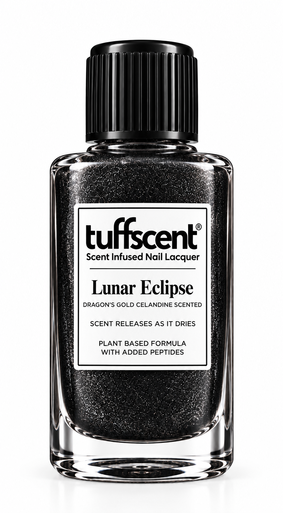 Tuffscent™Lunar Eclipse Charcoal Scent Infused Nail Lacquer, Scent: Dragon's Gold Celandine