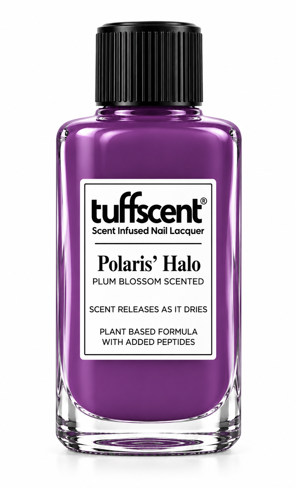 Tuffscent™ Polaris' Halo Purple  Scent Infused Nail Lacquer.  Plum Blossom Scent