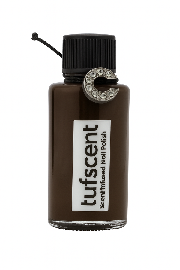 TuffScent Dark Chocolate Dark Brown Scent Infused Nail Polish by Tuff Scentence™ Scent: Dark Chocolate