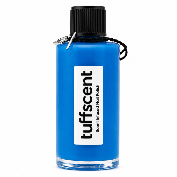 TuffScent™ Cerulean Sky Deep Blue Scent Infused Nail Polish Blue Magic Iris scent by Tuff Scentence™