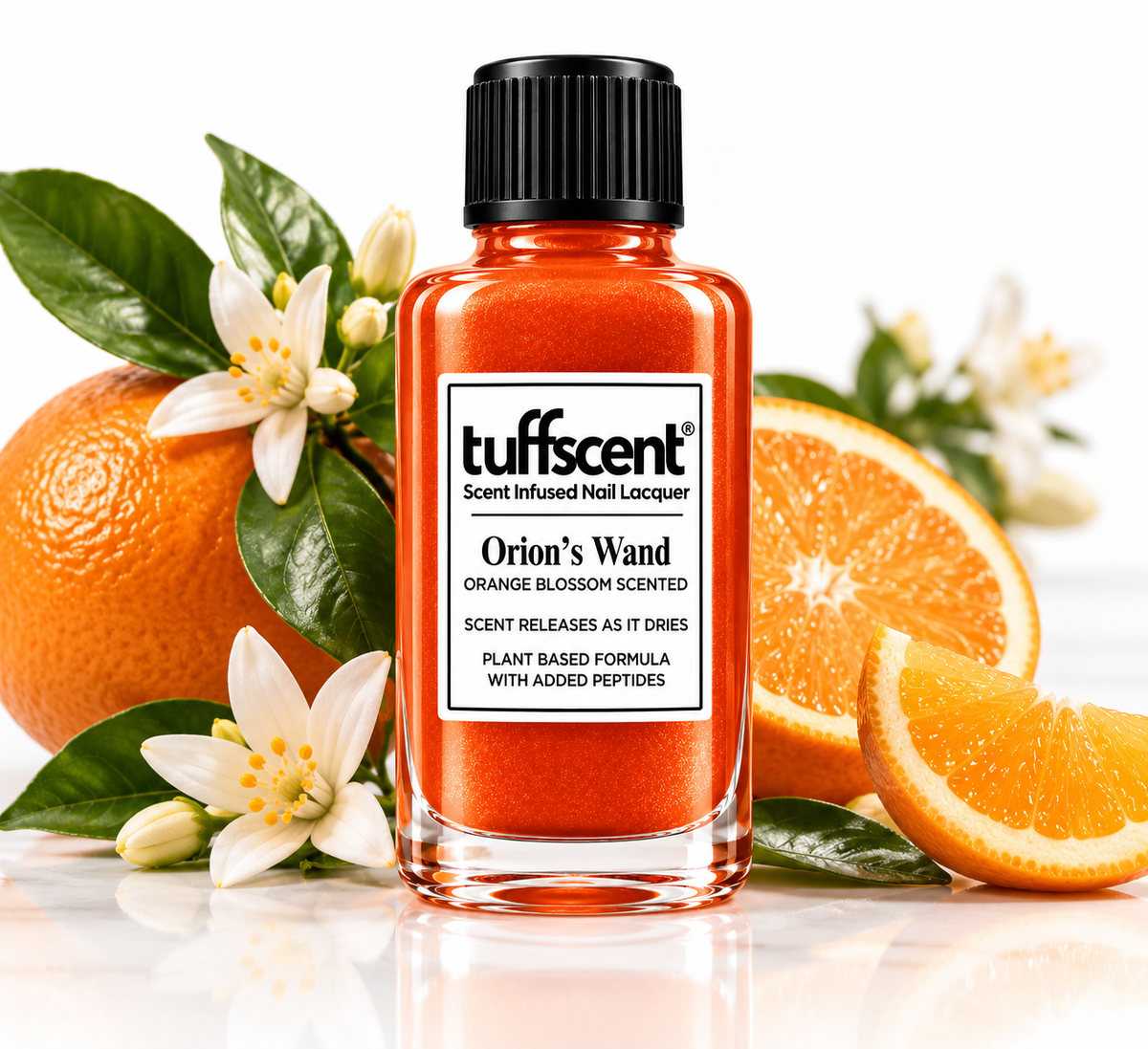 Tuffscent™ Orion’s Wand Orange Blossom Scent Infused Nail Lacquer, Scent: Orange Blossom