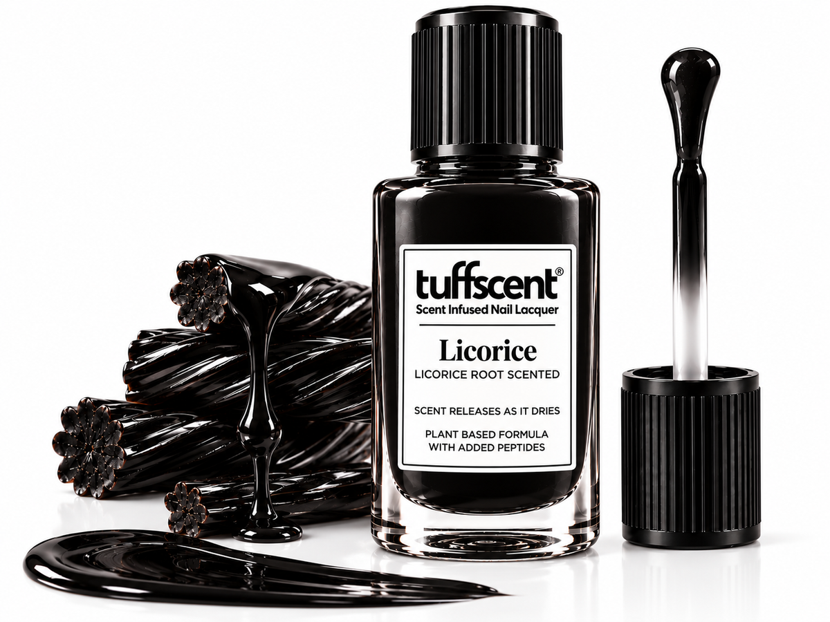 Tuffscent™ Black Licorice Scent Infused Nail Lacquer, Scent: Licorice Root
