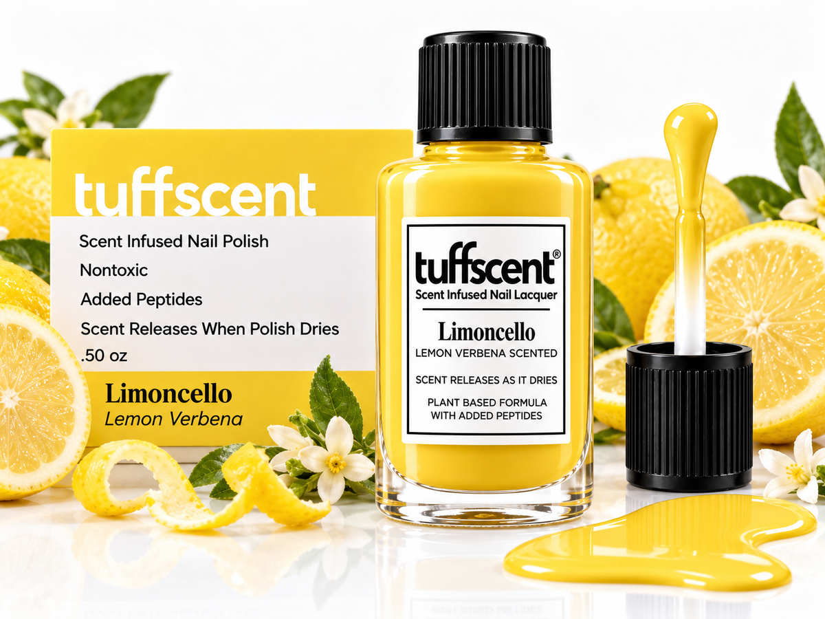 Tuffscent™ Limoncello Yellow Scent Infused Nail Lacquer, Scent: Lemon Verbena