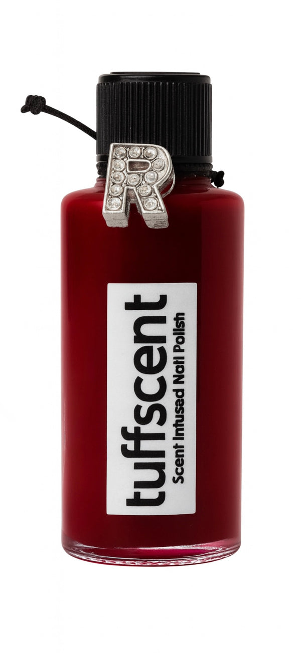 TuffScent™ Red Haute Apple Scarlet Red Scent Infused Nail Polish by Tuff Scentence™ Scent: Crisp Red Apple