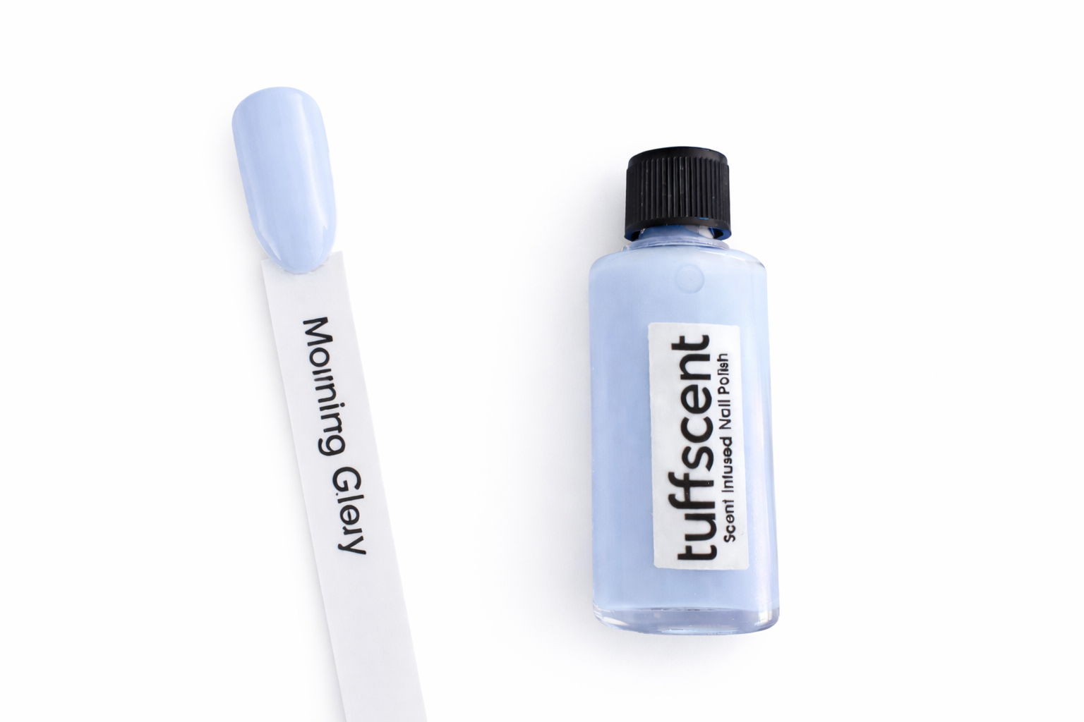 Tuff Scent Morning Glory—Pale Blue ScentInfused Nail Polish by Tuff Scentence™—Morning Glory Scented