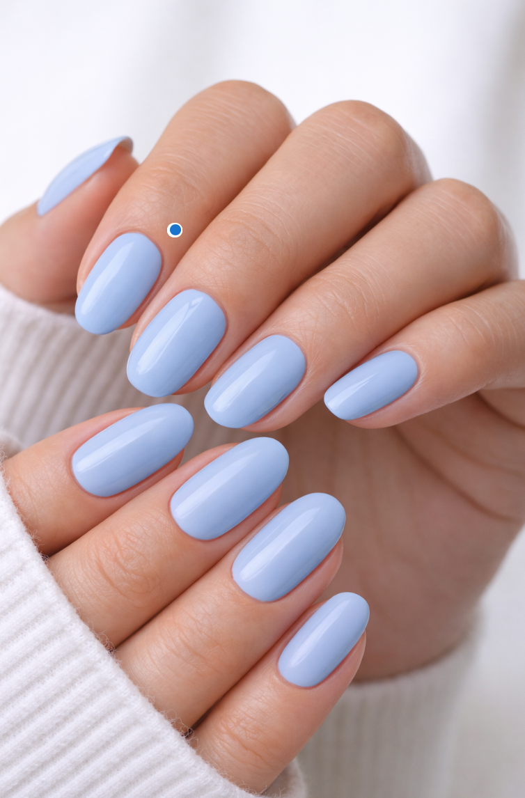 Tuff Scent Morning Glory—Pale Blue ScentInfused Nail Polish by Tuff Scentence™—Morning Glory Scented