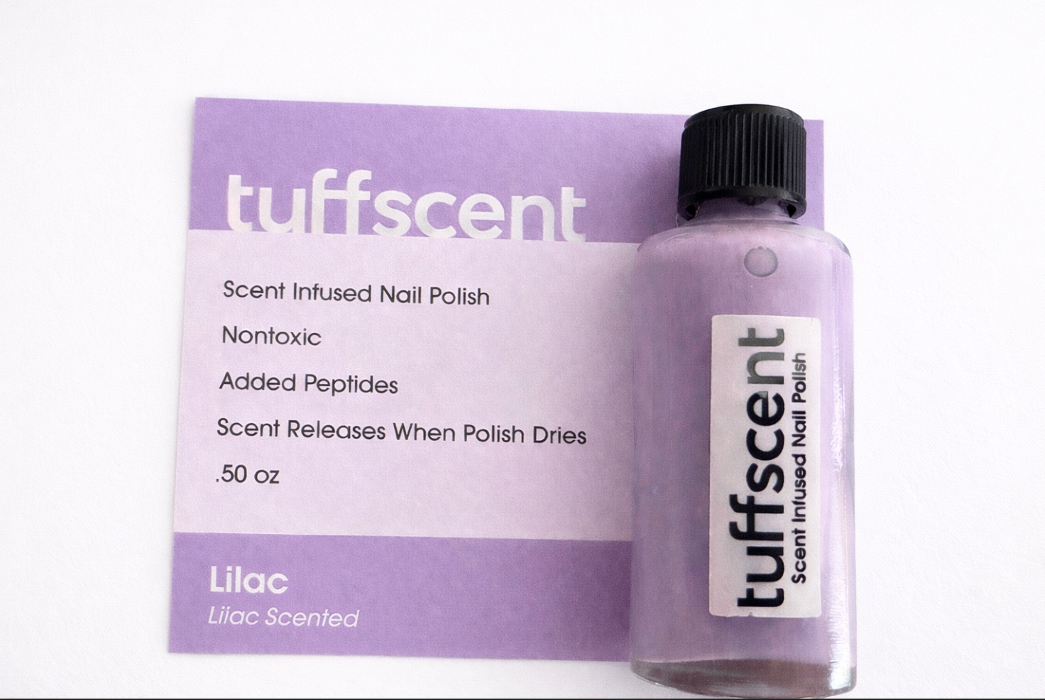 Tuff Scent Lilac— Lilac Scent Infused Nail Polish by Tuff Scentence™—Lilac Scented