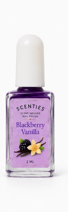TuffScent Mini Scenties™ Blackberry Vanilla Scented Purple Nail  Polish with Added Peptides