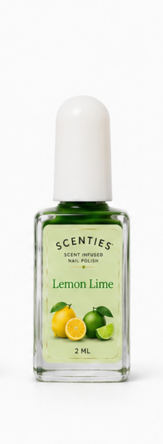 TuffScent Mini Scenties™ Lemon Lime Scented Green Nail Polish with Added Peptides