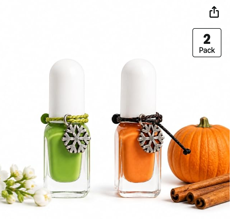 TuffScent Scenties by Tuff Scentence Scent Infused Nail Polish™ — The Matcha and Honey Story: Matcha Blossom and Pumpkin Spice Latté Scent