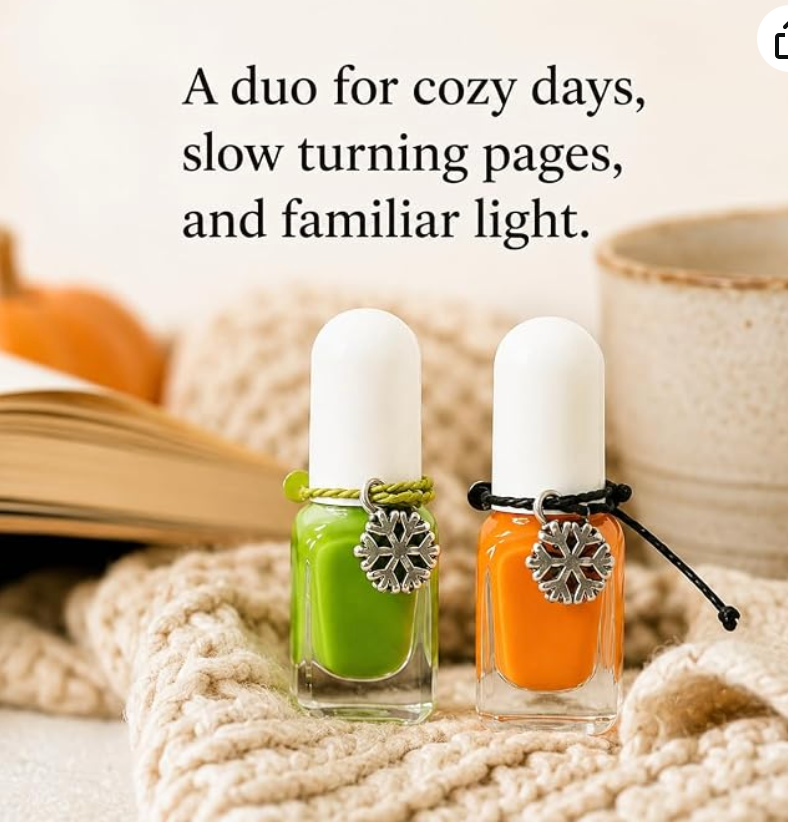 TuffScent Scenties by Tuff Scentence Scent Infused Nail Polish™ — The Matcha and Honey Story: Matcha Blossom and Pumpkin Spice Latté Scent