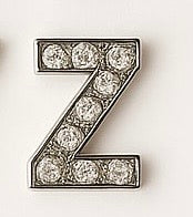 Crystal Initial Pendant Charm